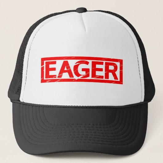 eifrige Briefmarke Truckerkappe (Vorderseite)