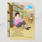 Eifrige Leser-Buchgemeinschaft-Einladung Einladung (Vorne/Hinten)