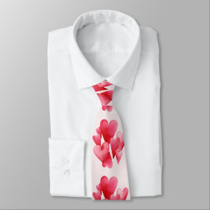 Eifrige rosa Herzen Krawatte