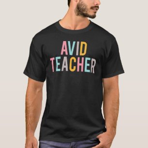 Eifriger Lehrer Bunter Frauen Anerkennung Tag Rück T-Shirt