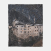 EIGE UND SCHWARZES KONKRETES HAUS FLEECEDECKE (Vorderseite)