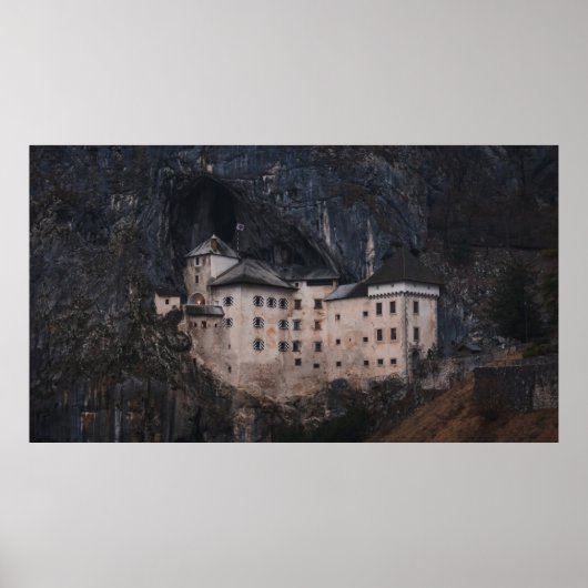 EIGE UND SCHWARZES KONKRETES HAUS POSTER (Vorne)