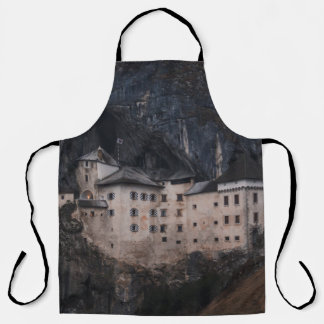 EIGE UND SCHWARZES KONKRETES HAUS SCHÜRZE
