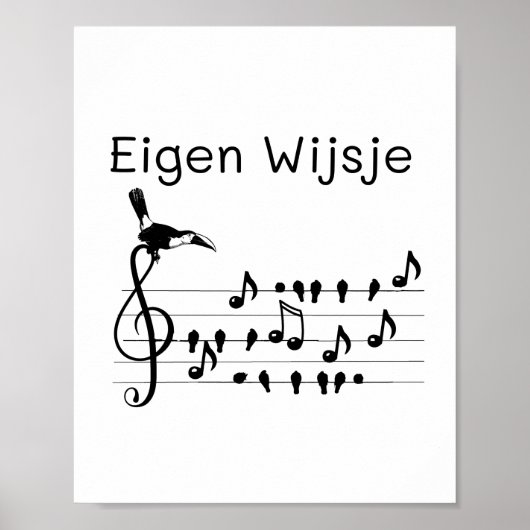 Eigen Wijsje Poster (Vorne)