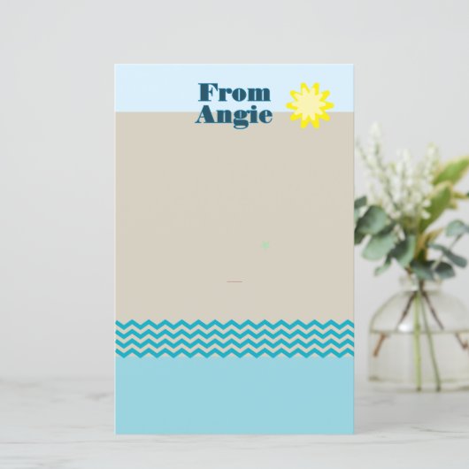 Eigenadressierte, anpassbare Papierblätter (Stehend Vorderseite)