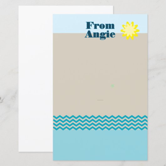 Eigenadressierte, anpassbare Papierblätter (Vorne/Hinten)