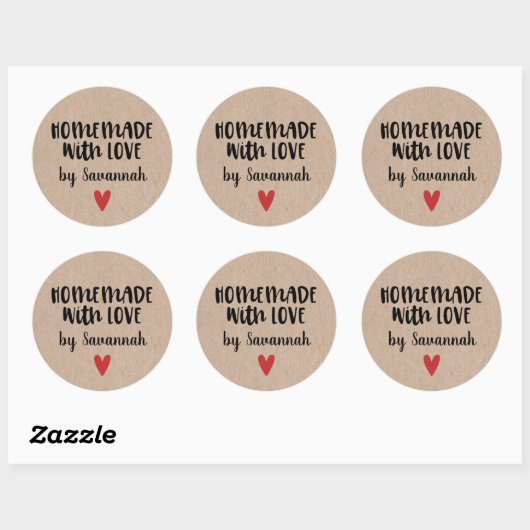 Eigenart mit Liebe Kraft Personalisiert Runder Aufkleber (Blatt)