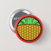 Eigenartige Ananas Button (Vorne & Hinten)