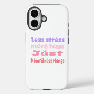 Eigenartiger Umarmungs-Momfulness weiß iPhone 16 Hülle