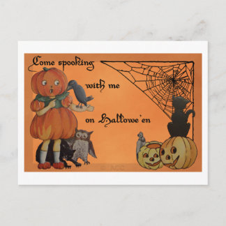 Eigenartiges Halloween Postkarte
