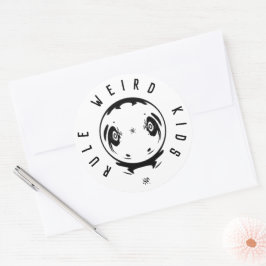 Eigenartiges Motto (Sonderregel für Kinder) 1 Runder Aufkleber