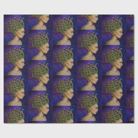 Eigenartigkeits-Medusa die Geschenkpapier (Flach)