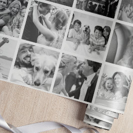 Eigene 30-Foto Collage Geschenkidee erstellen Geschenkpapier