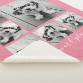Eigene 6-Foto-Collage hinzufügen - Pink bearbeiten Sherpadecke (3/4)