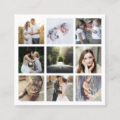 Eigene 9 Foto Galerie hinzufügen | Fotografie Quadratische Visitenkarte (Vorderseite)