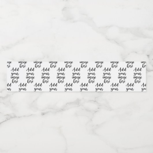 Eigene Abbildung Anpassbare Wasserflaschenkennzeic Wasserflaschenetikett (Einzelnes Label)