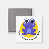 Eigene Abwasch-Frösche Magnet (Vorderseite/Rückseite)