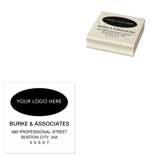 Eigene Adresse hinzufügen Gummistempel (Stempel)