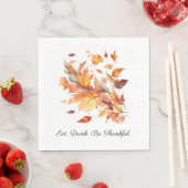 Eigene Ahornkaskade im Herbst Serviette (Beispiel)