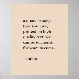 Eigene Angebotsausgabe Poster