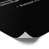 Eigene Angebotsausgabe - Schreibmaschinenplakat Poster (Ecke)