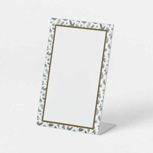 Eigene Anmeldung in Pine Sockelschild (Vorderseite)