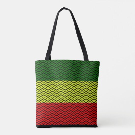 Eigene Anpassung - RASTA-Design Tasche (Rückseite)