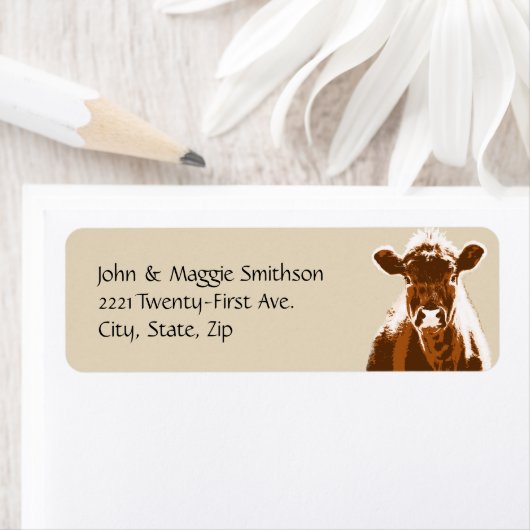 Eigene Anschrift des braunen Kuhbetriebs (Insitu)