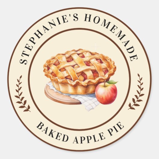 Eigene Apple Pie Custom Aufkleber (Vorderseite)