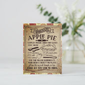Eigene Apple Pie Rezept| Postkarte (Stehend Vorderseite)