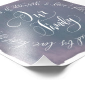 Eigene Aquarellkalligraphie | 6 x 6 Familien Fotodruck (Ecke)