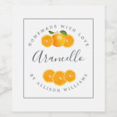 Eigene Arancello-Marke Weinetikett (Einzelnes Label)