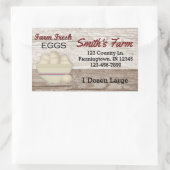 Eigene Aufkleber für frische Eier (Tasche)