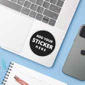 Eigene Aufkleberetiketten in meiner Nähe Aufkleber (Laptop mit iPhone)