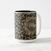 Eigene Außenleoparddrucke Zweifarbige Tasse (VorderseiteRechts)