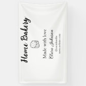 Eigene Bäckerei fügen Sie Ihren eigenen Textnamen  Banner (Vertikal)