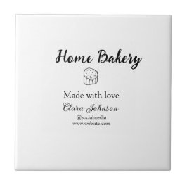 Eigene Bäckerei fügen Sie Ihren eigenen Textnamen  Fliese