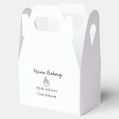 Eigene Bäckerei fügen Sie Ihren eigenen Textnamen Geschenkschachtel (Geöffnet)