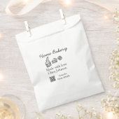 Eigene Bäckerei fügen Sie Ihren eigenen Textnamen Geschenktütchen (Ausgeschnitten)