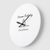 Eigene Bäckerei fügen Sie Ihren eigenen Textnamen Große Wanduhr (Winkel)