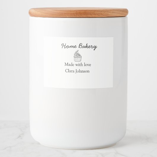 Eigene Bäckerei fügen Sie Ihren eigenen Textnamen Lebensmitteletikett (Vorderseite)