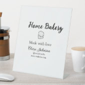 Eigene Bäckerei fügen Sie Ihren eigenen Textnamen  Sockelschild (In Situ)