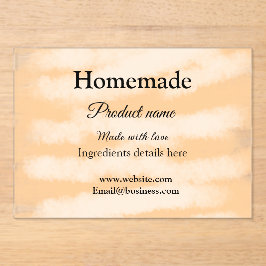 Eigene Bäckerei mit Liebe ergänzen die Website Acryleinladungen