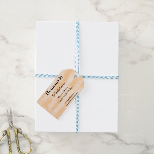 Eigene Bäckerei mit Liebe ergänzen die Website Geschenkanhänger (Mit Garn)