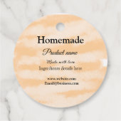 Eigene Bäckerei mit Liebe ergänzen die Website Geschenkanhänger (Rückseite)