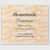 Eigene Bäckerei mit Liebe ergänzen die Website Geschenkpapier (Flach)