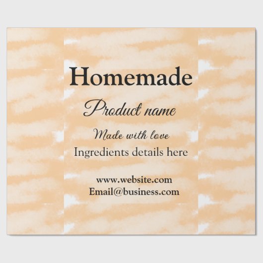 Eigene Bäckerei mit Liebe ergänzen die Website Geschenkpapier (Flach)