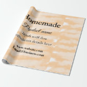 Eigene Bäckerei mit Liebe ergänzen die Website Geschenkpapier (Ungerollt)