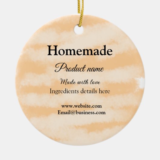 Eigene Bäckerei mit Liebe ergänzen die Website Keramik Ornament (Vorne)