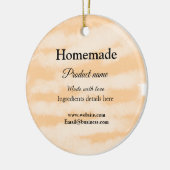 Eigene Bäckerei mit Liebe ergänzen die Website Keramik Ornament (Links)